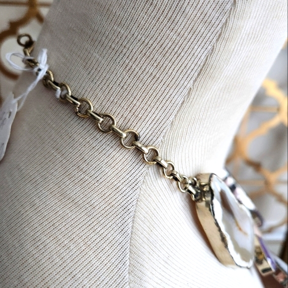 Handcrafted Amethyst, Agate Statement Necklace - Only one available. Unisex - Picture 7 of 16